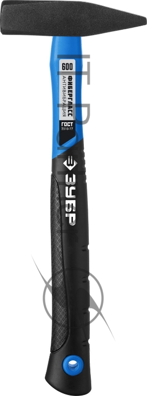 Молоток слесарный ЗУБР Фибергласс 20020-06_z01 600 г с фиберглассовой рукояткой