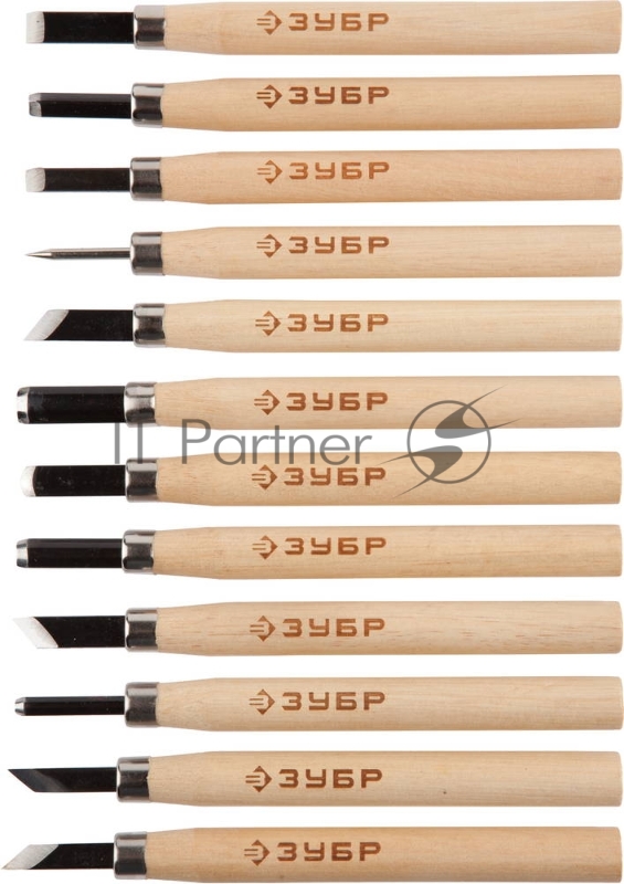 Резцы ЗУБР ЭКСПЕРТ фигурные профессиональные, 12шт