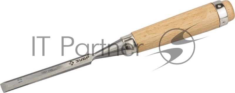 Стамеска-долото Классик с деревянной ручкой, хромованадиевая, 12мм, ЗУБР