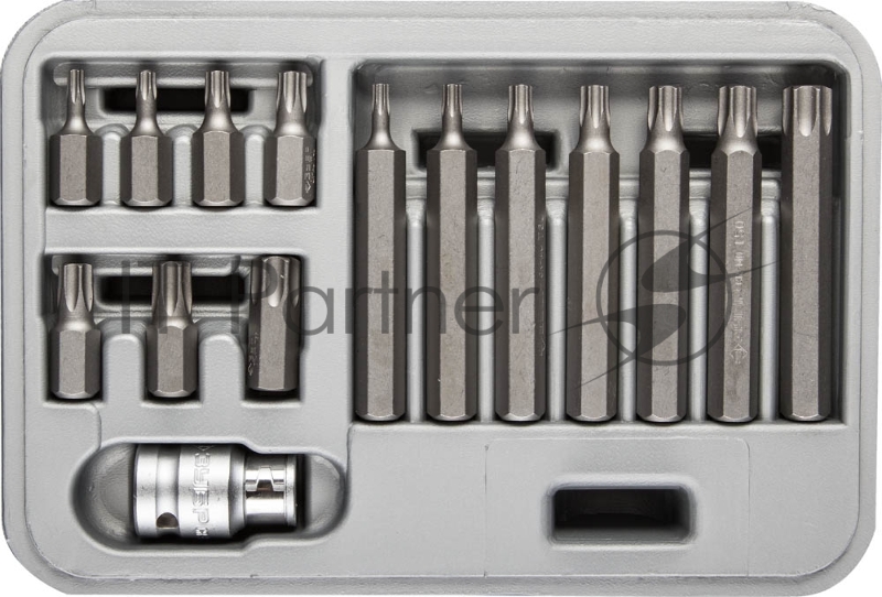 Набор ЗУБР: Биты специальные в пластиковом боксе, TORX, 15 предметов