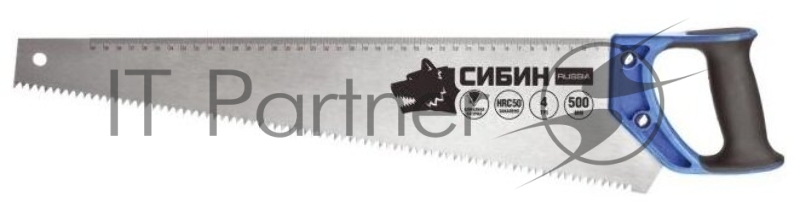 Ножовка по дереву (пила) 500 мм, шаг 4 TPI (6 мм), СИБИН