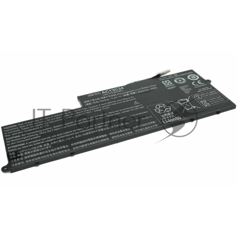Аккумулятор для Acer Aspire E3-111-C6LG, E3-112, E3-112-C6YY, E11, (AC13C34), 2640mAh, 11.4V, Acer