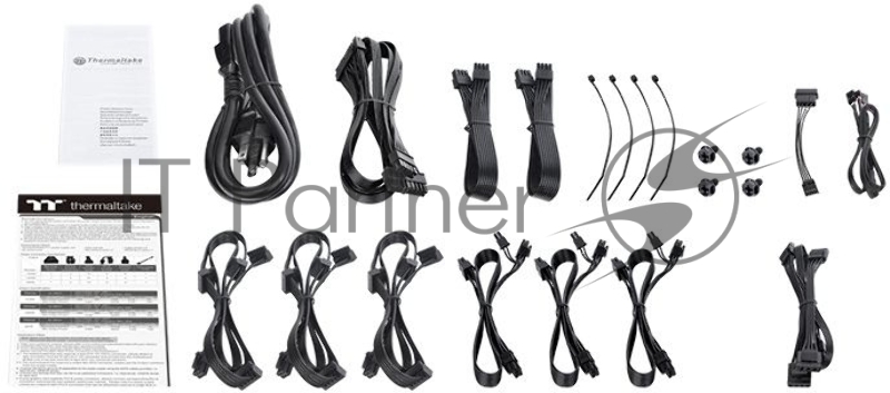 Блок питания Toughpower PF1 ARGB 850 PS-TPD-0850F3FAPE-1 0850W/Fully Modular/RiingDuo/Full Range/Analog/80 Plus Platinum/EU/100% JP CAP/All Flat Cables