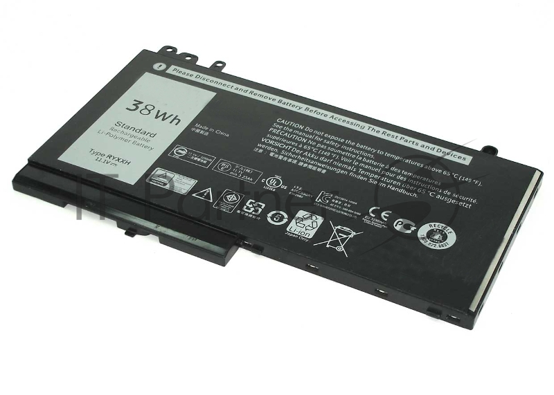Аккумулятор для Dell Latitude E5250, (RYXXH), 38Wh, 11.1V, Dell