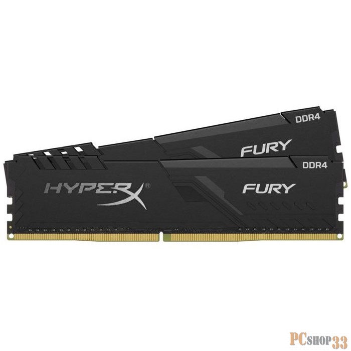 DDR 4 DIMM 32Gb PC28800, 3600Mhz, Kingston HyperX FURY Black CL18 (Kit of 2) (HX436C18FB4K2/32) (retail)