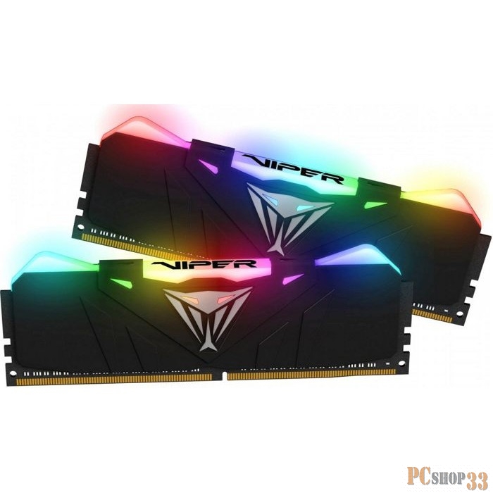 DDR 4 DIMM 16Gb (8GBx2) PC28800, 3600Mhz, PATRIOT Viper steel (PVR432G360C8K) (retail)