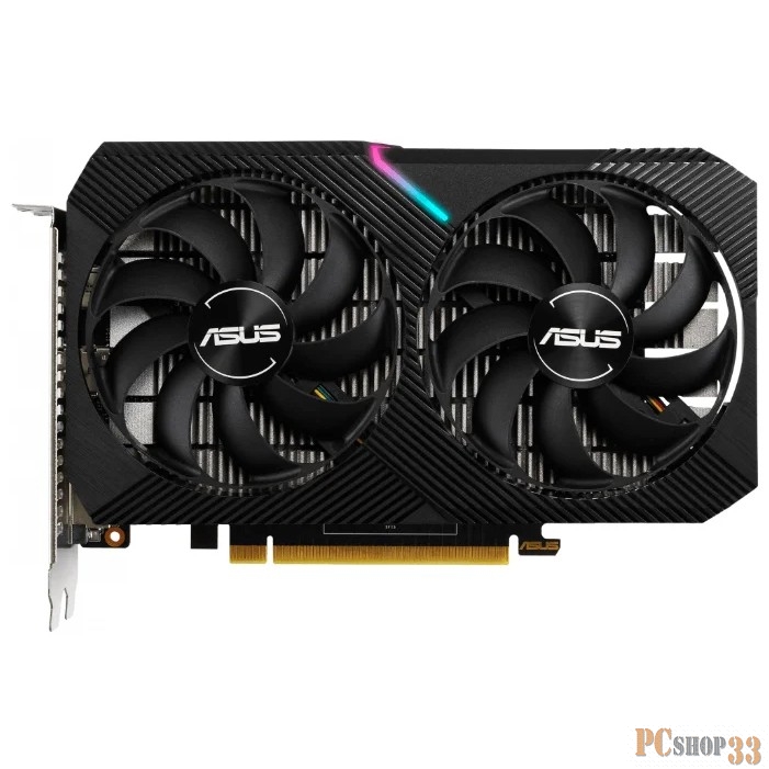 Видеокарта Asus PCI-E DUAL-GTX1650-O4GD6-MINI NVIDIA GeForce GTX 1650 4096Mb 128 GDDR6 1410/6001 DVIx1/HDMIx1/DPx1/HDCP Ret
