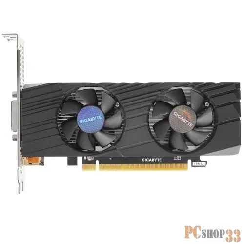Видеокарта Gigabyte PCI-E GV-N1650D5-4GL NVIDIA GeForce GTX 1650 4096Mb 128 GDDR5 1665/8002 DVIx1/HDMIx1/DPx1/HDCP Ret low profile