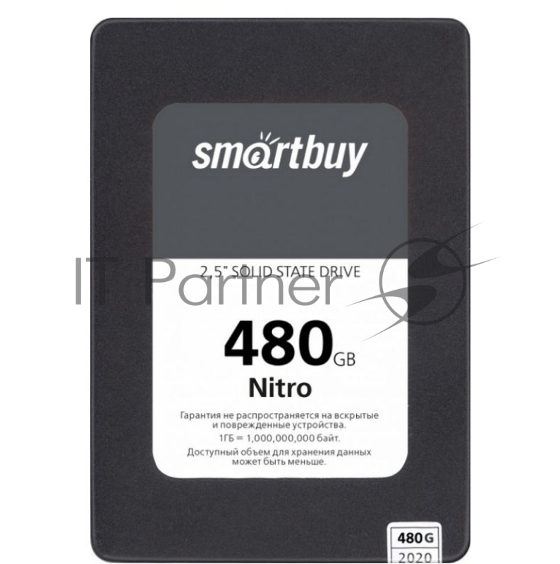 SSD 2.5 Smartbuy 480Gb Nitro <SBSSD-480GQ-MX902-25S3 (SATA3, up to 560/480Mbs, 3D QLC, 7mm)