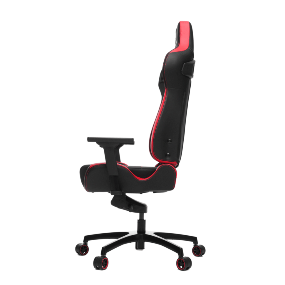 Игровое кресло Vertagear PL4500 чёрно-красное (Coffee Fiber, LED, регулируемый угол наклона, механизм качания)