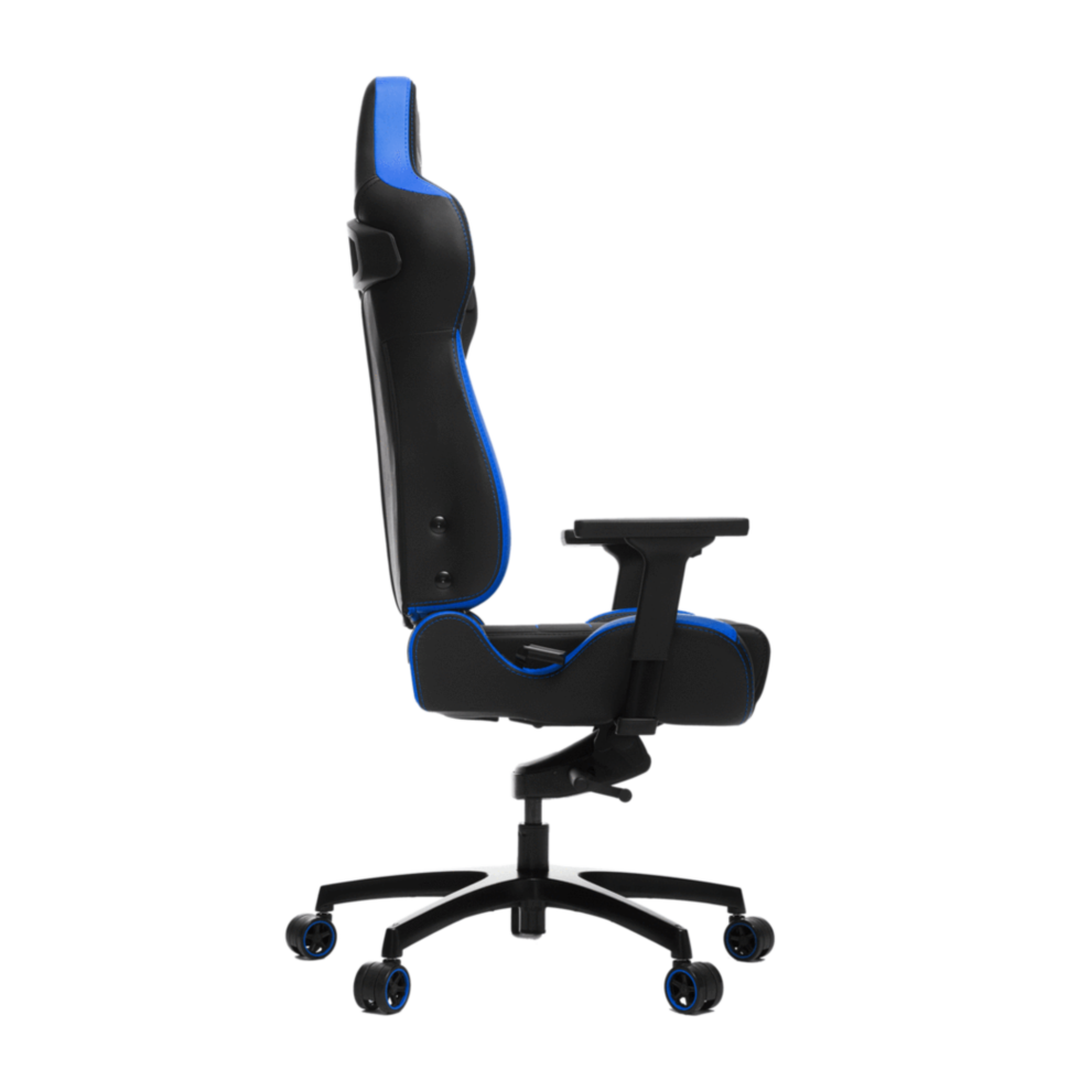 Игровое кресло Vertagear PL4500 чёрно-синее (Coffee Fiber, LED, регулируемый угол наклона, механизм качания)