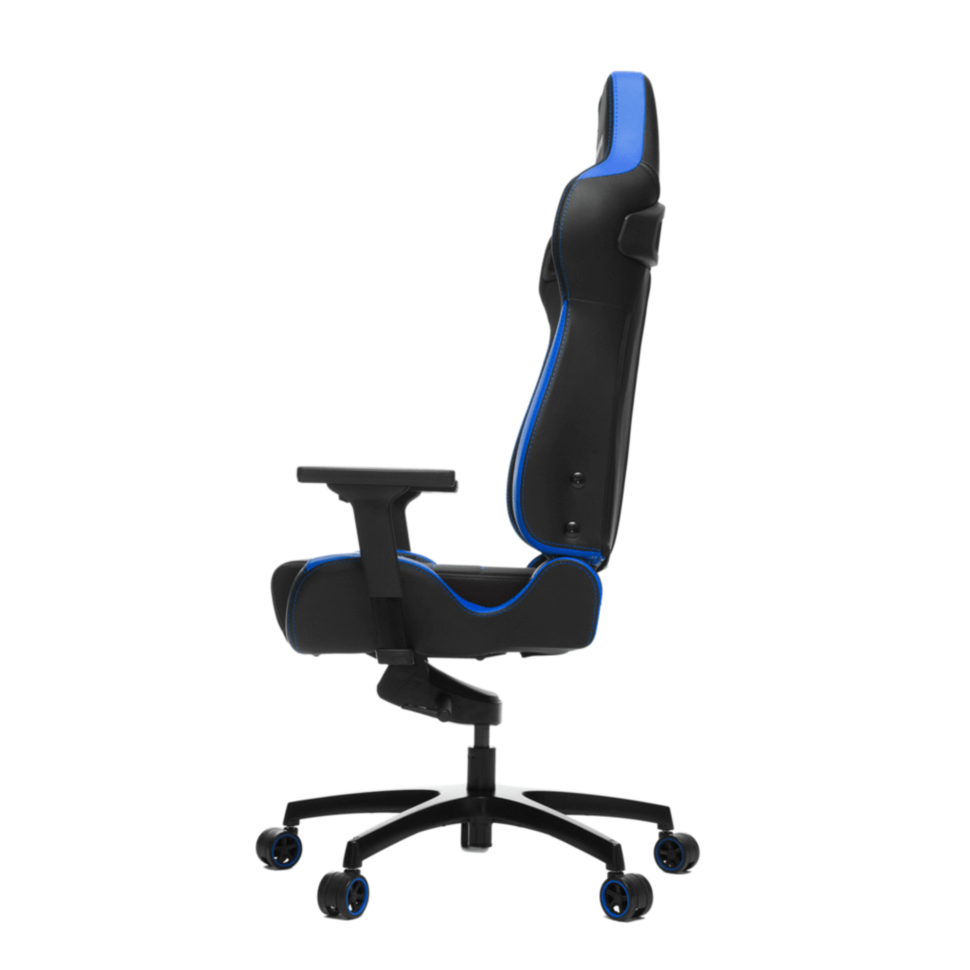 Игровое кресло Vertagear PL4500 чёрно-синее (Coffee Fiber, LED, регулируемый угол наклона, механизм качания)