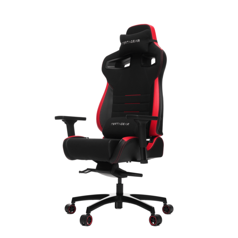 Игровое кресло Vertagear PL6000 чёрно-синее (ПВХ-кожа, регулируемый угол наклона, механизм качания)