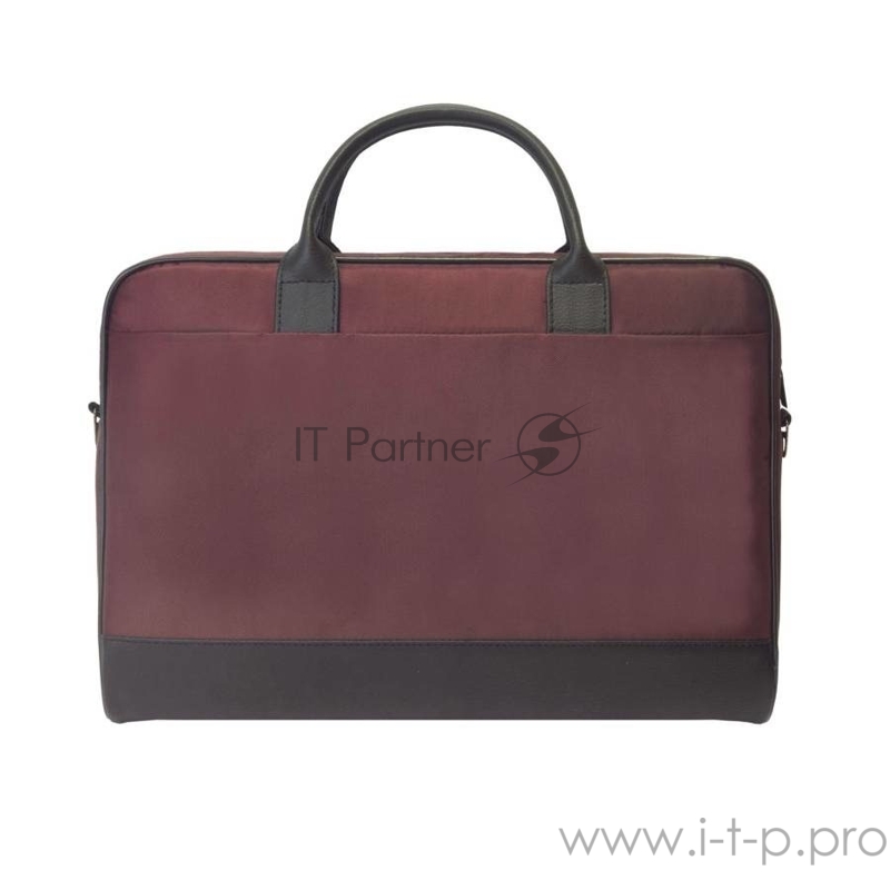 CROSS CASE CC17-014 Сумка для ноутбука чёрно-бордовая (17.3, нейлон, искусственная кожа)