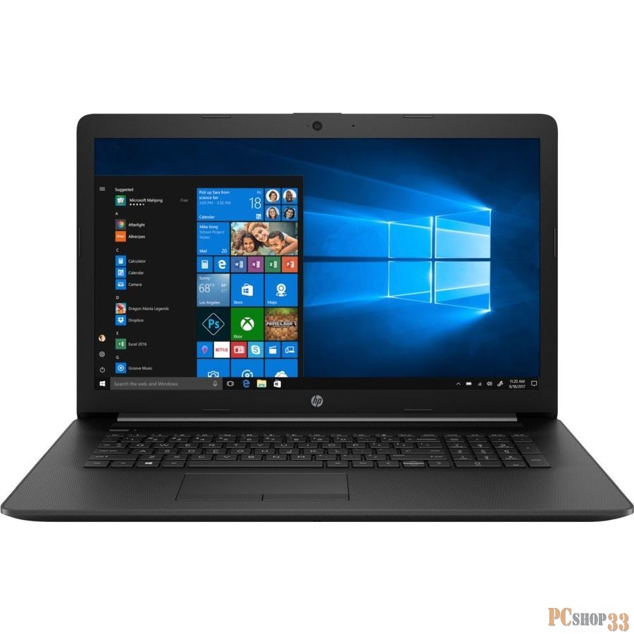 Ноутбук HP17 17-ca2038ur 17.3 HD+, AMD R3-3250U, 8Gb, 256Gb SSD, no ODD, Win10, черный