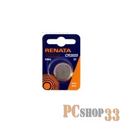 Батарейки Renata CR2025- 1BL (10/300/31500)
