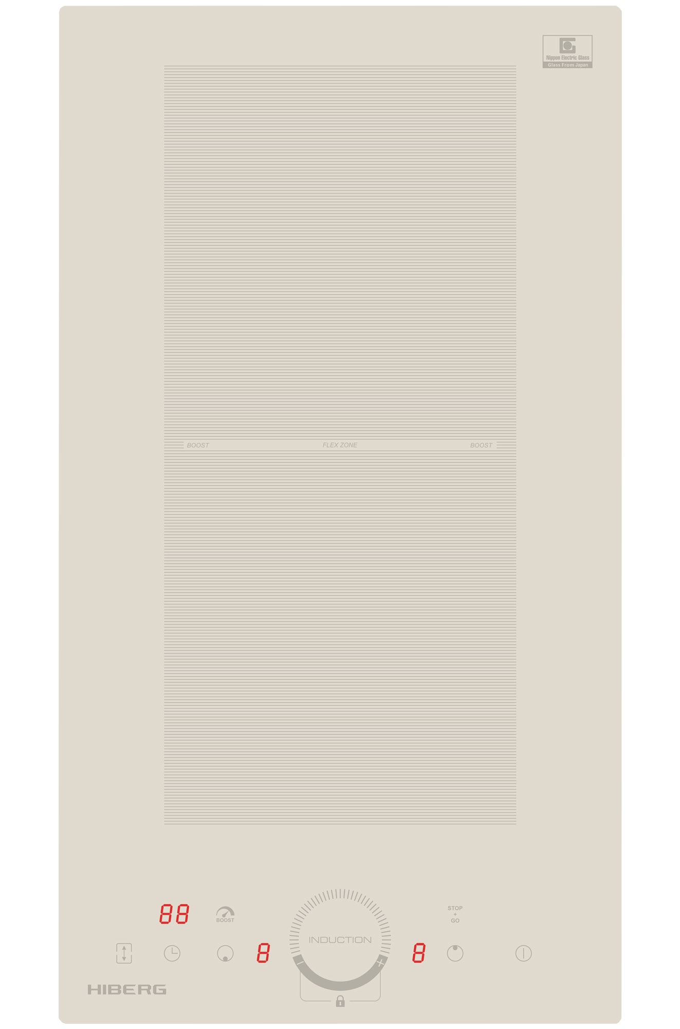 Варочная поверхность индукционная HIBERG i-MS 3029 Y бежевый