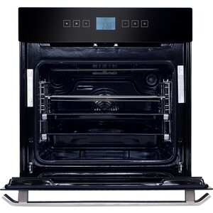 Электрический духовой шкаф HIBERG VM 6495 B Класс А Напряжение 220-240 В Частота 50/60 Гц Мощность 3010 Вт Объем духовки 56 л, 9 функций, Конвекция, Круговой нагревательный элемент, Отсрочка старта, Управление Сенсорное, Диапазон рабочих темпе