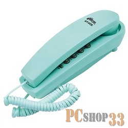 Телефон RITMIX RT-005 blue {проводной телефон, повторный набор номера, настенная установка, кнопка выключения микрофона, регулятор громкости звонка}