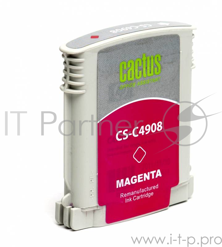 Расходные материалы Cactus C4908A Картридж струйный CS-C4908 №940 пурпурный для HP DJ Pro 8000/8500 (30мл)
