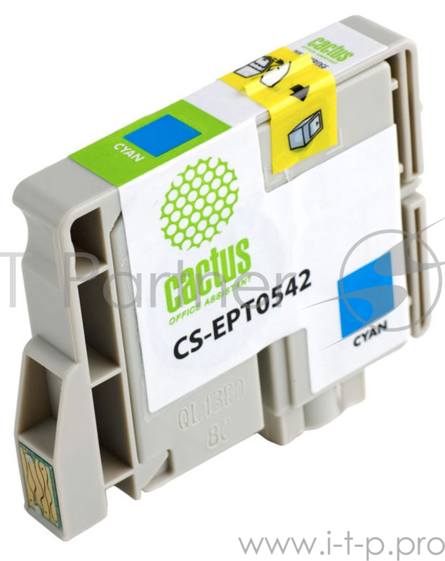 Расходные материалы Cactus C13T05424010 Картридж струйный Cactus CS-EPT0542 голубой для Epson Stylus Photo R800/ R1800 (16,2ml)
