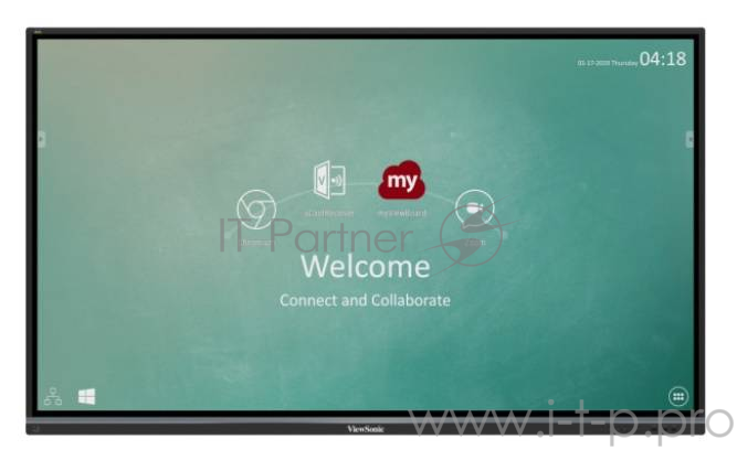 Профессиональная панель 86 ViewSonic IFP8650-2EP Black (4K, Multi-Touch, 3840x2160, 8 ms, 178°/178°, 350 cd/m, 5000:1,