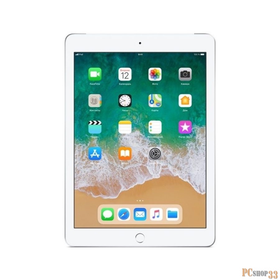 Планшетный компьютер Apple iPad Wi-Fi + Cellular 32GB - Silver MR6P2RU/A (2018)