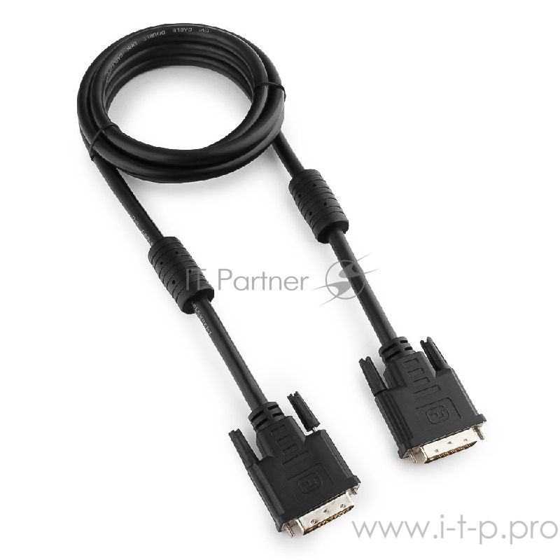 Кабель Кабель DVI-D single link Gembird/Cablexpert , 19M/19M, 1.8м, черный, экран, феррит.кольца, пакет (CC-DVI-BK-6)
