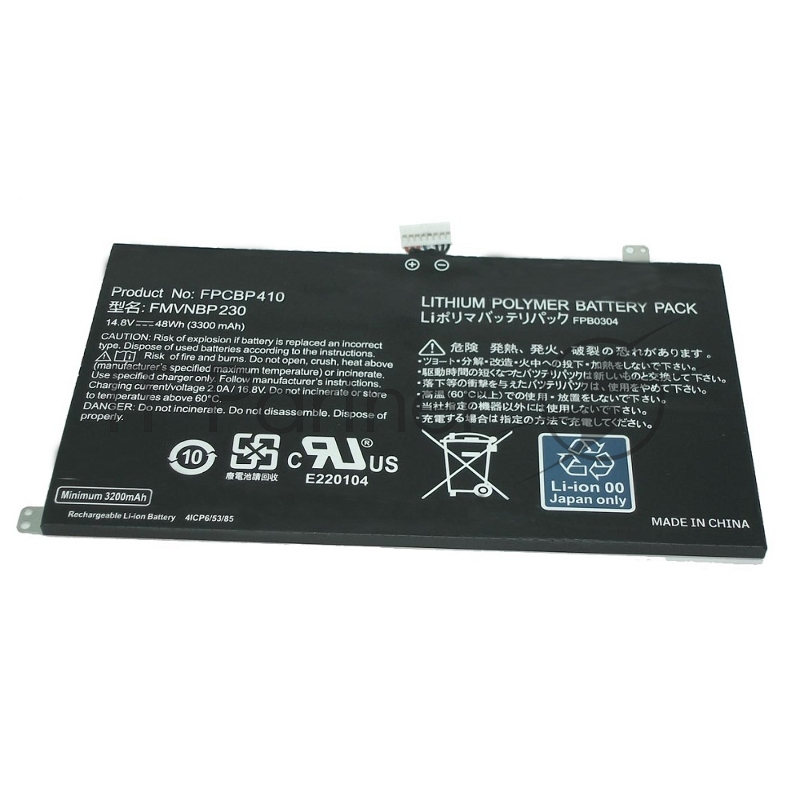 Аккумулятор для Fujitsu Lifebook U554, U574, (FPCBP410, FMVNBP230), 3300mAh, 14.8V, Fujitsu