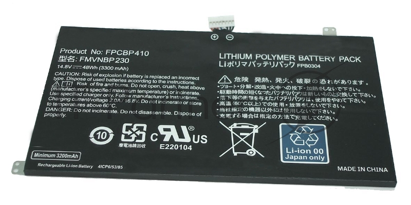 Аккумулятор для Fujitsu Lifebook U554, U574, (FPCBP410, FMVNBP230), 3300mAh, 14.8V, Fujitsu