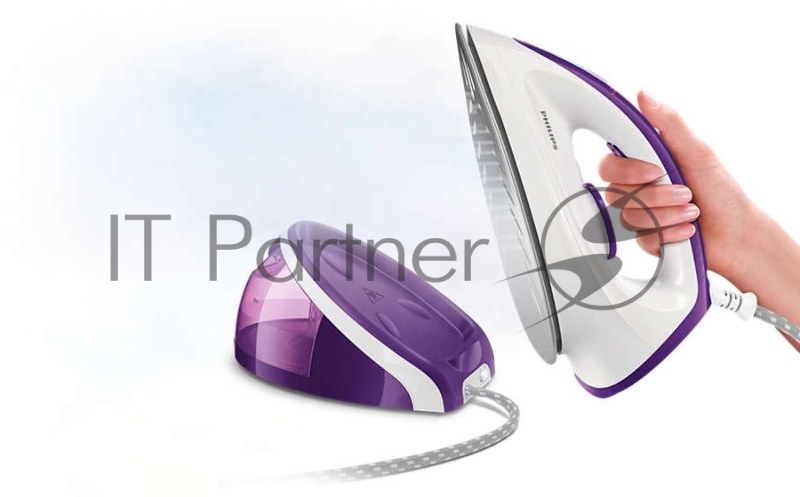 Парогенераторы и гладильные системы Philips Парогенераторы и гладильные системы Philips/ 5,2 бар, 2400 Вт, удар 200 г, пар 100г/мин, 1.1 л, Smart Calc Clean, керамическая подошва