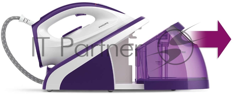 Парогенераторы и гладильные системы Philips Парогенераторы и гладильные системы Philips/ 5,2 бар, 2400 Вт, удар 200 г, пар 100г/мин, 1.1 л, Smart Calc Clean, керамическая подошва