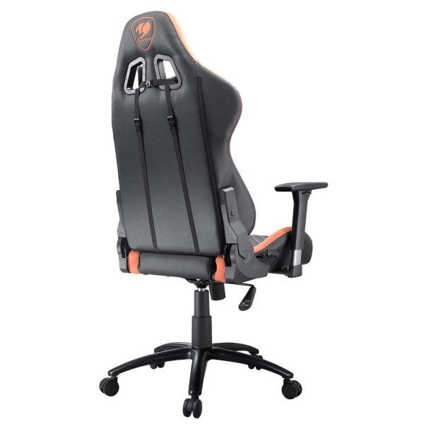Кресло геймерское Cougar Rampart black/orange (эко-кожа, регулируемый угол наклона, механизм качания)
