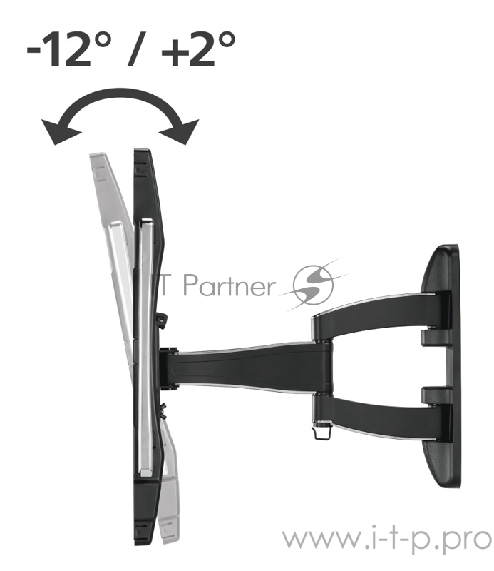 Кронштейн для телевизора Hama Fullmotion TV Premium черный 32-65 макс.50кг настенный