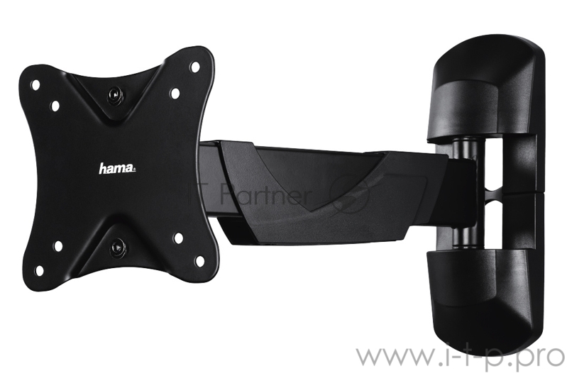 Кронштейн для телевизора Hama FULLMOTION черный 10-26 макс.25кг настенный