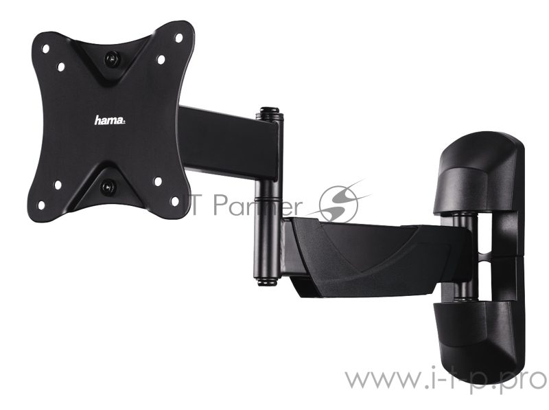 Кронштейн для телевизора Hama Fullmotion черный 10-26 макс.25кг настенный