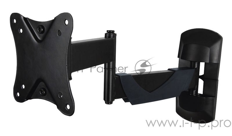 Кронштейн для телевизора Hama Fullmotion черный 10-26 макс.25кг настенный