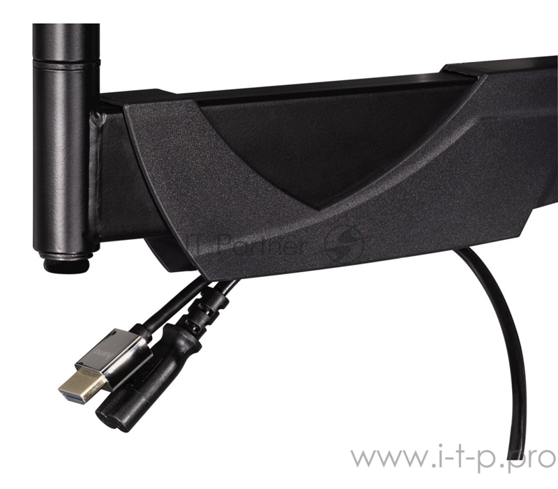 Кронштейн для телевизора Hama Fullmotion черный 10-26 макс.25кг настенный