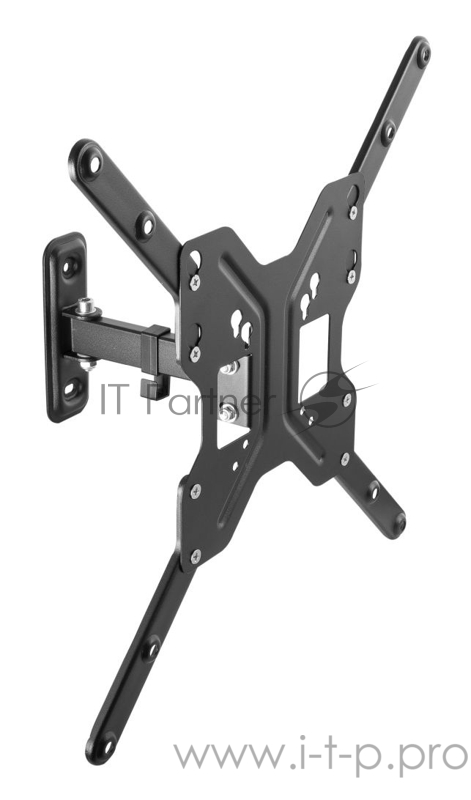 Кронштейн для телевизора Ultramounts UM 902 черный 23-55 макс.30кг настенный поворотно-выдвижной и наклонный