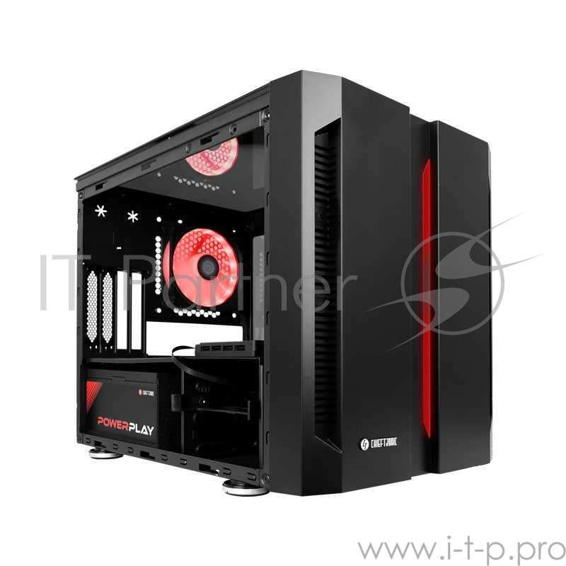 Корпус Chieftec Chieftronic Gaming case, Gaming case,w/1x RGB,fan controller,side Glass door. mATX. GM-01B-OP