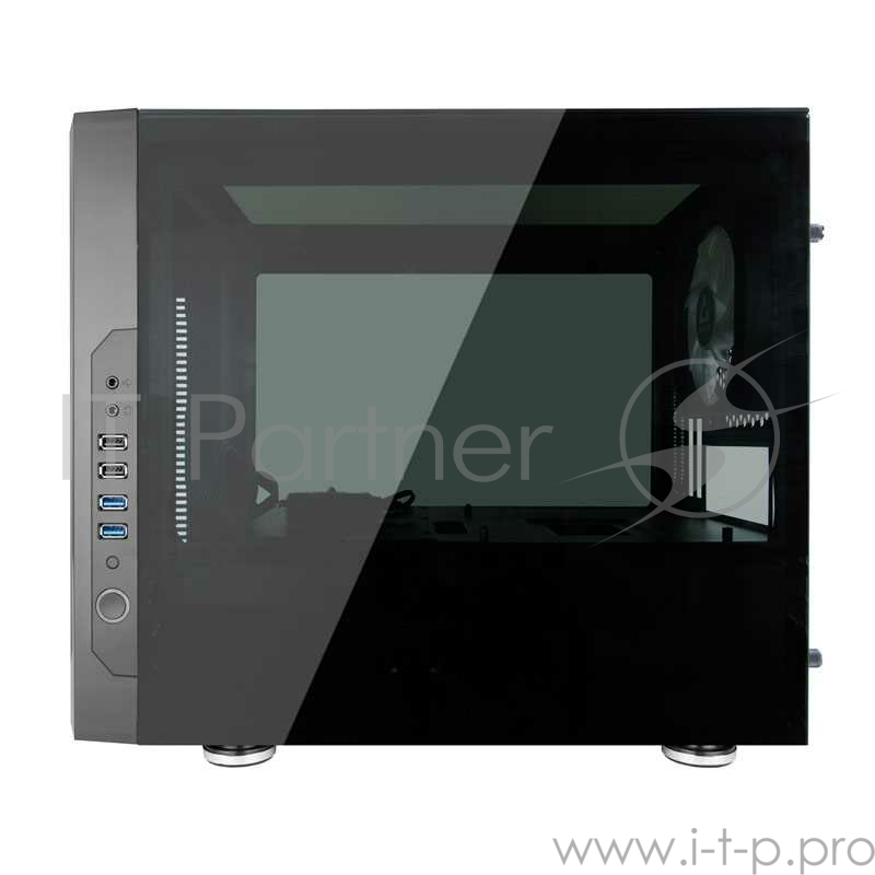 Корпус Chieftec Chieftronic Gaming case, Gaming case,w/1x RGB,fan controller,side Glass door. mATX. GM-01B-OP