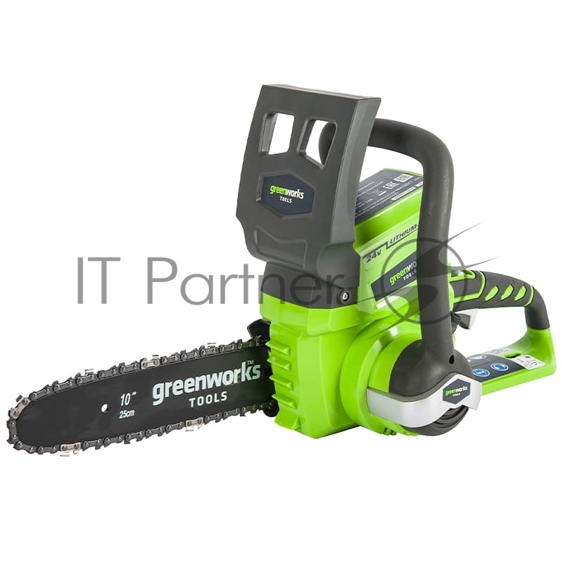 Цепная пила аккумуляторная GreenWorks G-24 G24CS25, 24V, 25см, без АКБ и ЗУ 24 вольт (модель G24CS25) - (всего 2,7 кг.)