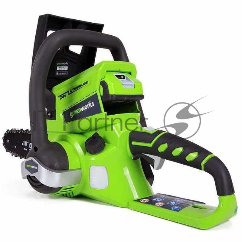 Цепная пила аккумуляторная GreenWorks G-24 G24CS25, 24V, 25см, без АКБ и ЗУ 24 вольт (модель G24CS25) - (всего 2,7 кг.)