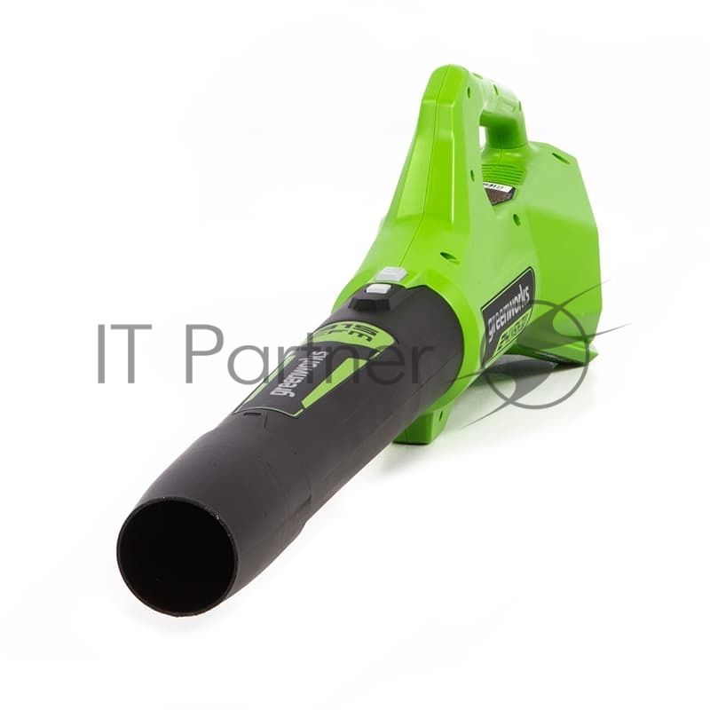 Воздуходувка аккумуляторная Greenworks 24V без АКБ и ЗУ (2404807)24V, без АКБ и ЗУ. Предназначается для уборки опавшей листвы, пыли, прочей грязи и мусора. Данная модель имеет аксиальное строение вентилятора, что делает возможным достижения высоких