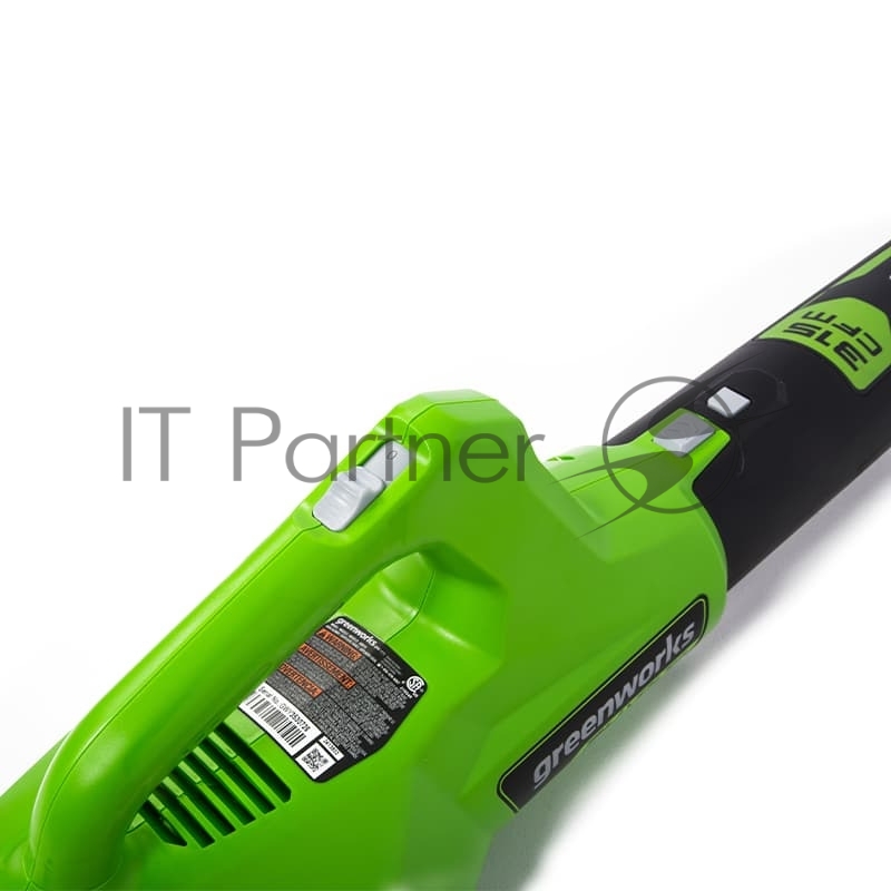 Воздуходувка аккумуляторная Greenworks 24V без АКБ и ЗУ (2404807)24V, без АКБ и ЗУ. Предназначается для уборки опавшей листвы, пыли, прочей грязи и мусора. Данная модель имеет аксиальное строение вентилятора, что делает возможным достижения высоких