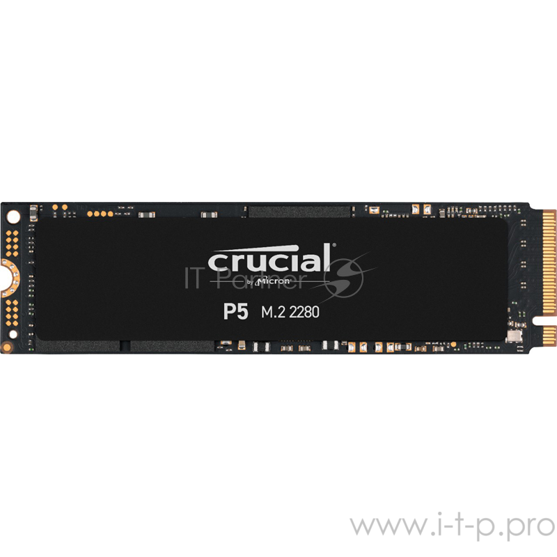Твердотельный накопитель Crucial P5 SSD 1000GB, M.2 (2280), PCIe Gen 3.0, NVMe, R3400/W3000, 600 TBW
