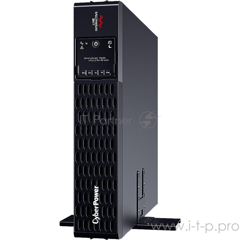 Источник бесперебойного питания UPS CyberPower PR1500ERTXL2U Line-Interactive 1500VA/1500W USB/RS-232/EPO/Dry/SNMPslot (10 х IEC С13) (12V / 9AH х 4)