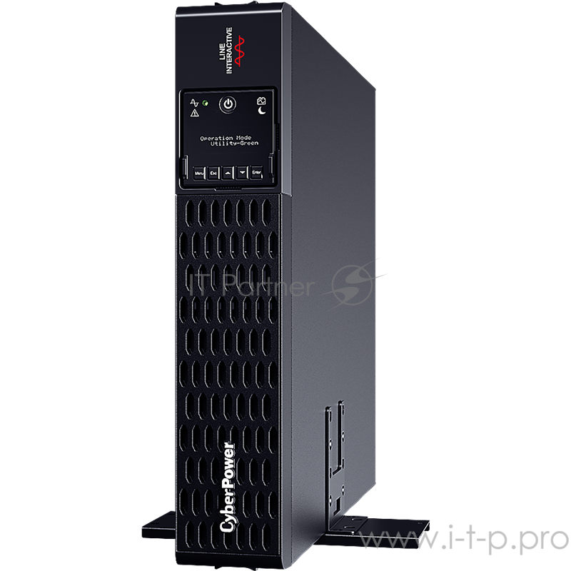 Источник бесперебойного питания UPS CyberPower PR2200ERTXL2U Line-Interactive 2200VA/2200W USB/RS-232/EPO/Dry/SNMPslot (IEC C13 x 6, IEC C19 x 2) (12V / 9AH х 4)
