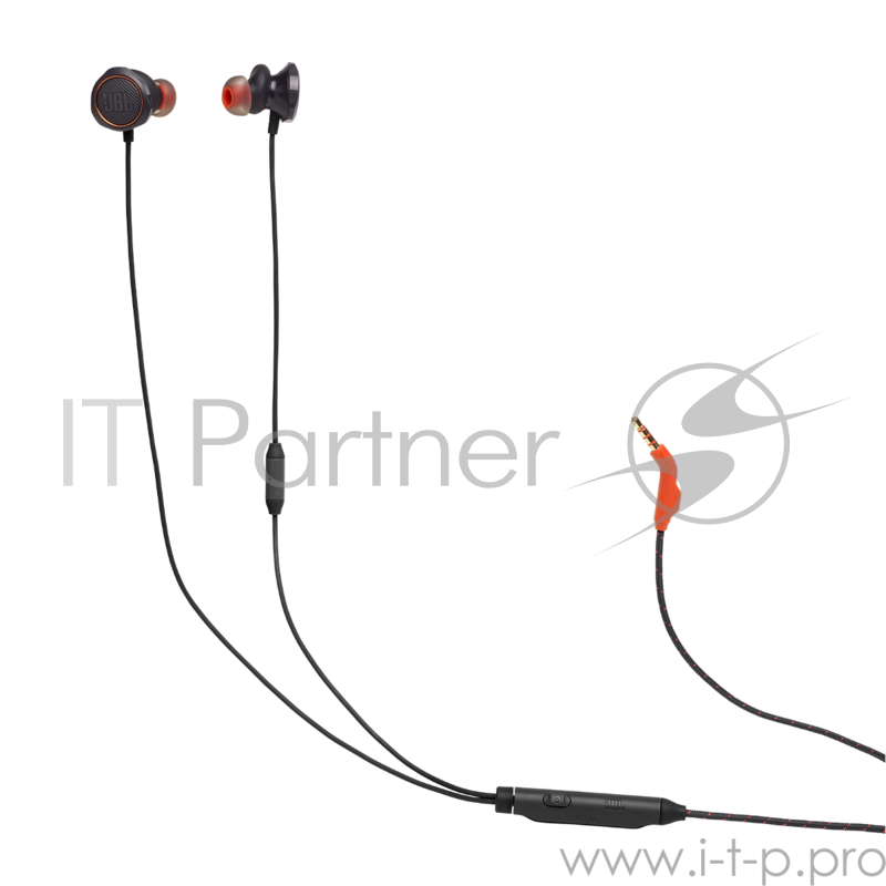 Наушники JBL Quantum 50 (накладные), черный Сопротивление 16 Ом, силиконовые вкладыши трех размеров, вес 21.5г, цвет черный