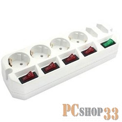 Сетевые фильтры MOST Сетевой удлинитель A16 1.6м 6 розеток (A16-Б 1.6), белый (пакет ПЭ) {294615}